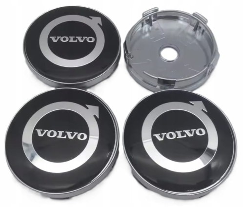 VOLVO DEKIELKI KAPSLE DEKLE ZNACZKI DO ALUFELG 60mm/56mm 4szt NOWE LOGO 4szt.