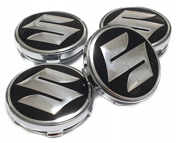 SUZUKI DEKIELKI KAPSLE LOGO ZNACZKI DO ALUFELG DEZENT 60mm 4szt.