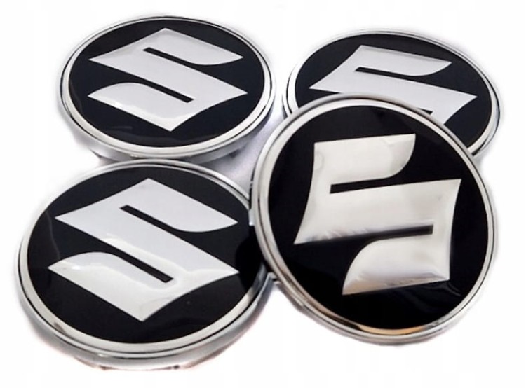 SUZUKI DEKIELKI KAPSLE DEKLE ZNACZKI DO ALUFELG 68mm/62mm 4szt.