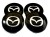 MAZDA DEKIELKI KAPSLE DO ALUFELG AEZ DOTZ DEZENT 68mm/64mm ZT2220 ZA4098B 4szt