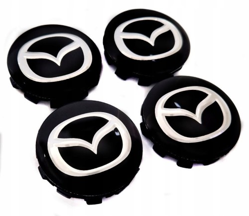 MAZDA DEKIELKI KAPSLE ZNACZKI DO ALUFELG ATT DEZENT 57C 56mm/54mm 4szt