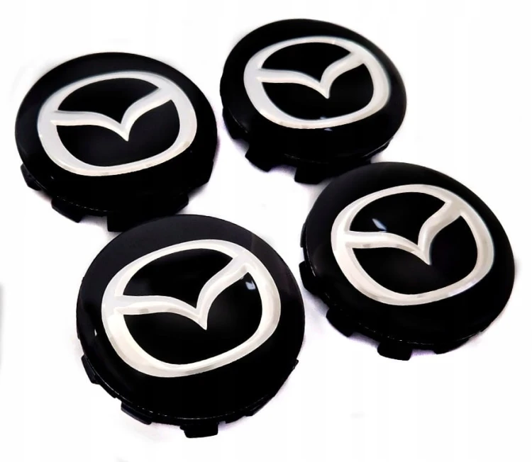 MAZDA DEKIELKI KAPSLE ZNACZKI DO ALUFELG ATT DEZENT 57C 56mm/54mm 4szt