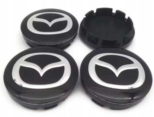 MAZDA DEKIELKI KAPSLE ZNACZKI ALUFELG 56mm/52mm 4szt