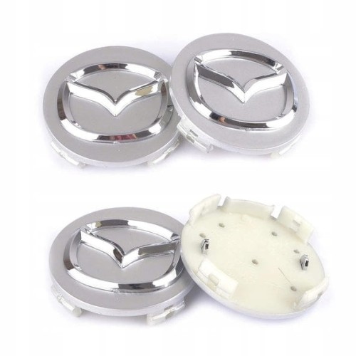 MAZDA DEKIELKI KAPSLE ZNACZKI DO ALUFELG 56mm/55mm 4szt.