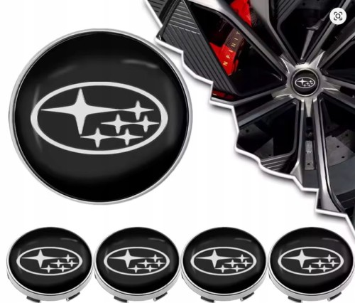 SUBARU DEKIELEK DEKIELKI ZNACZKI KAPSLE ALUFELG 60mm/56mm 4szt.