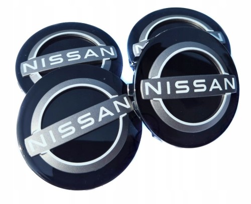 NISSAN QASHQAI JUKE X-TRAIL ROGUE DEKIELKI ZNACZKI KAPSLE DO ALUFELG 63/60 4szt.