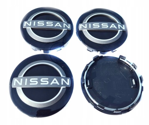 NISSAN QASHQAI JUKE X-TRAIL ROGUE DEKIELKI ZNACZKI KAPSLE DO ALUFELG 63/60 4szt.