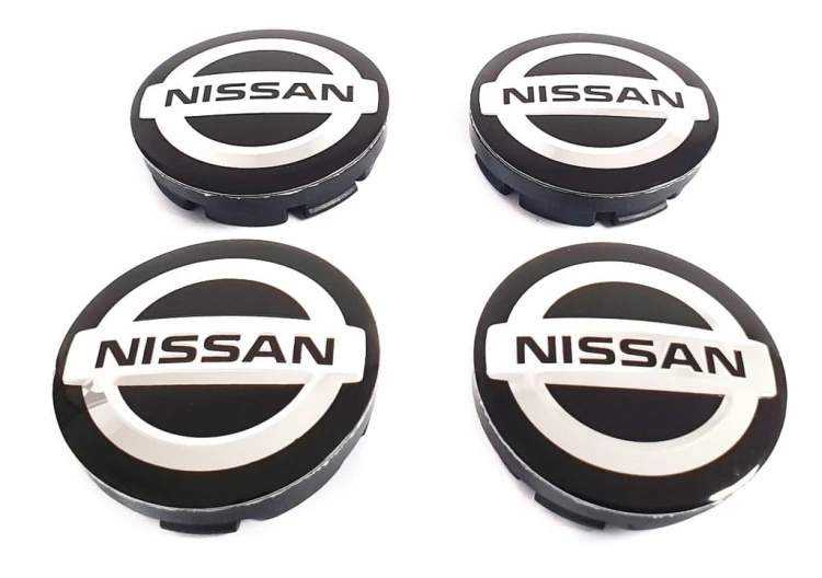 NISSAN DEKIELKI KAPSLE ZAŚLEPKI ZNACZKI ALUFELG 56mm/52mm 4szt.