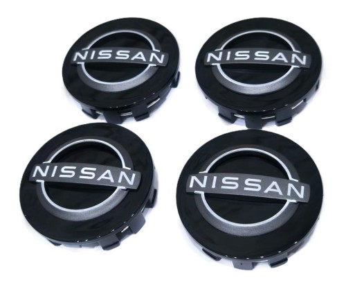 NISSAN DEKIELKI KAPSLE ZNACZKI DO ALUFELG 54mm NOWE LOGO 4szt.