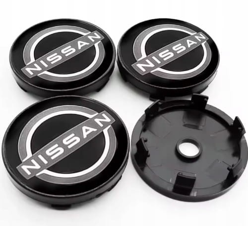 NISSAN DEKIELKI KAPSLE ZNACZKI DO ALUFELG 60mm/56mm 4szt.