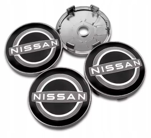 NISSAN DEKIELKI KAPSLE ZNACZKI DO ALUFELG 60mm/56mm 4szt.