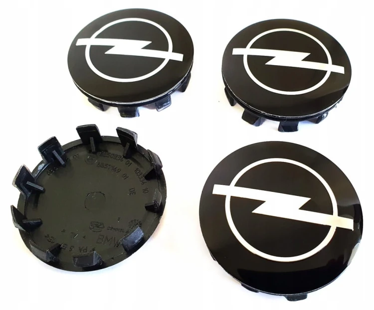 OPEL DEKIELKI KAPSLE ZNACZKI DO ALUFELG ATT 56mm/53mm 4szt.
