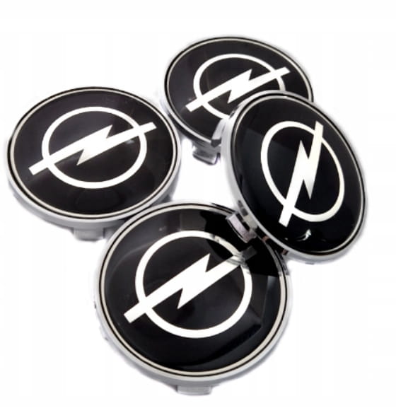 OPEL DEKIELKI KAPSLE DEKLE ZNACZKI DO ALUFELG 68mm/62mm 4szt.
