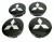 MITSUBISHI DEKIELKI KAPSLE ZNACZKI ALUFELG 56mm/52mm 4szt