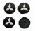 MITSUBISHI DEKIELKI ZNACZKI DO ALUFELG BORBET 56mm 4szt.