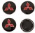 MITSUBISHI DEKIELKI KAPSLE ZNACZKI LOGO DO ALUFELG 59mm/55mm 4szt.