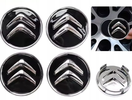 CITROEN C1 C2 C3 C4 DEKIELEK DEKIELKI ZNACZKI KAPSLE 60MM 4szt.
