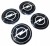OPEL DEKIELKI DEKLE ZNACZKI DO FELG RIAL N63 75mm/66mm 4szt.