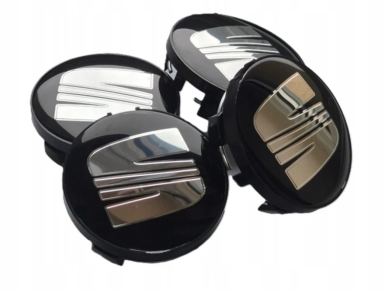 SEAT DEKIELKI KAPSLE ZNACZKI DO ALUFELG RONAL 63mm/57mm 4szt.