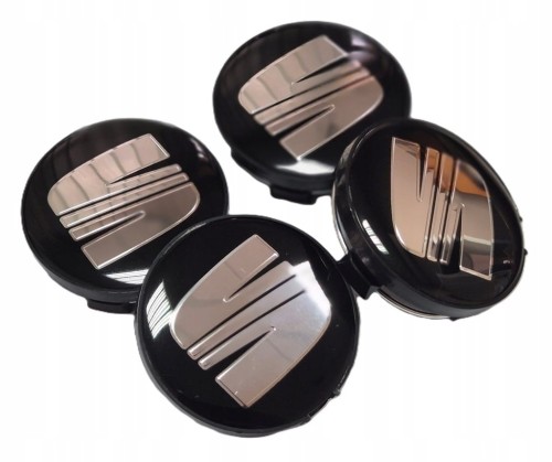 SEAT DEKIELKI KAPSLE ZNACZKI DO ALUFELG RONAL 63mm/57mm 4szt.