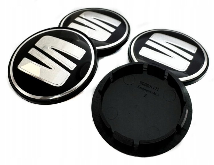 SEAT DEKIELKI KAPSLE ZNACZKI DO ALUFELG 5G0601171 5H0601171 66mm/56mm 4szt