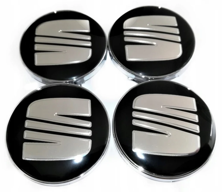 SEAT IBIZA LEON 4x DEKIELKI KAPSLE DEKLE 60mm/56mm 4szt.