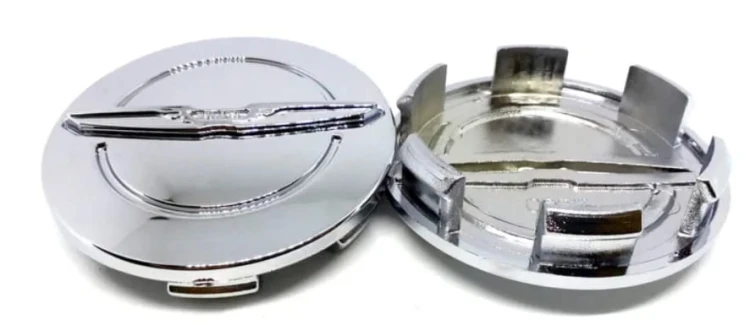 CHRYSLER DEKIELKI KAPSLE DEKLE ZNACZKI DO ALUFELG 64mm 4szt. CHROM