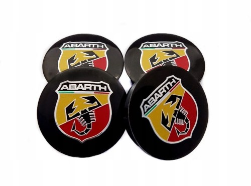 FIAT ABARTH DEKIELKI ALUFELG KAPSLE ZNACZKI 50mm 4szt.