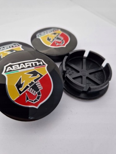 FIAT ABARTH DEKIELKI ALUFELG KAPSLE ZNACZKI 50mm 4szt.