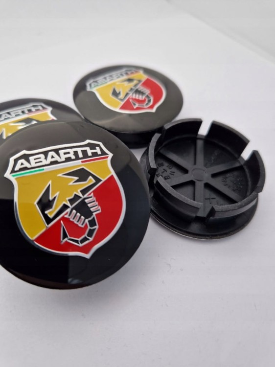 FIAT ABARTH DEKIELKI ALUFELG KAPSLE ZNACZKI 50mm 4szt.
