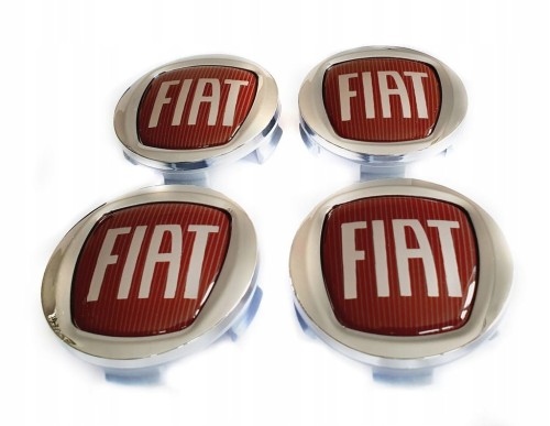 FIAT DEKIELKI KAPSLE ZNACZKI DEKLE DO ALUFELG 60mm/56mm 4szt.