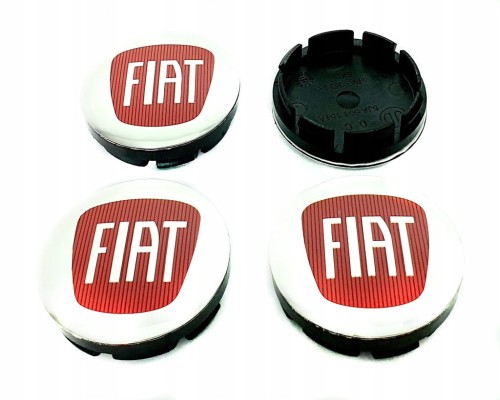 FIAT DEKIELKI KAPSLE ZNACZKI DO ALUFELG 56mm/52mm 4szt.