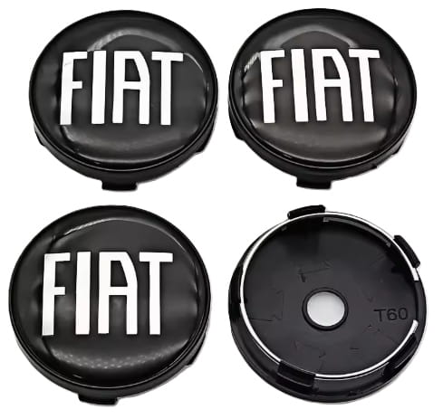 FIAT DEKIELKI KAPSLE ZNACZKI DEKLE DO ALUFELG DEZENT DOTZ AEZ 60mm/56mm 4szt.