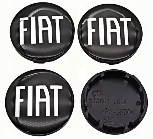 FIAT DEKIELKI KAPSLE ZNACZKI DEKLE DO ALUFELG 56mm/52mm 4szt.