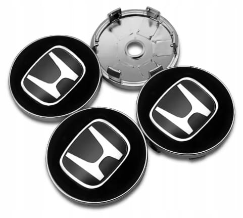 HONDA DEKLE DEKIELKI ZNACZKI KAPSLE DO ALUFELG 60mm 4szt.