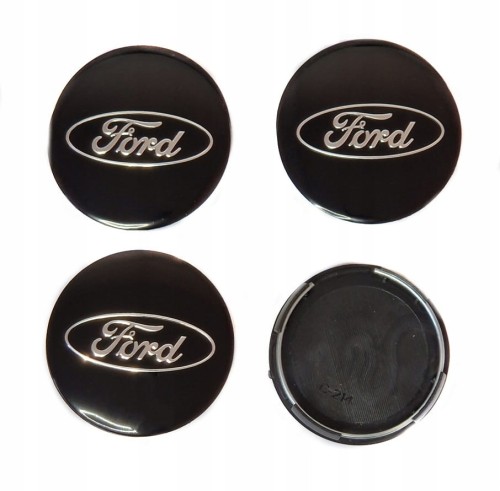 FORD DEKIELKI KAPSLE DO ALUFELG CZARNE 60mm/55mm 4szt.