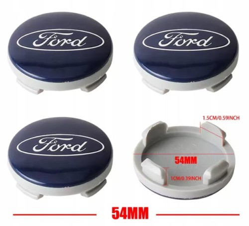FORD S-MAX C-MAX TOURNEO TRANSIT DEKIELKI ZNACZKI KAPSLE DO ALUFELG 54mm 4szt.