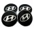 HYUNDAI DEKIELKI KAPSLE DEKLE ZNACZKI LOGO DO ALUFELG 68mm/62mm 4szt.