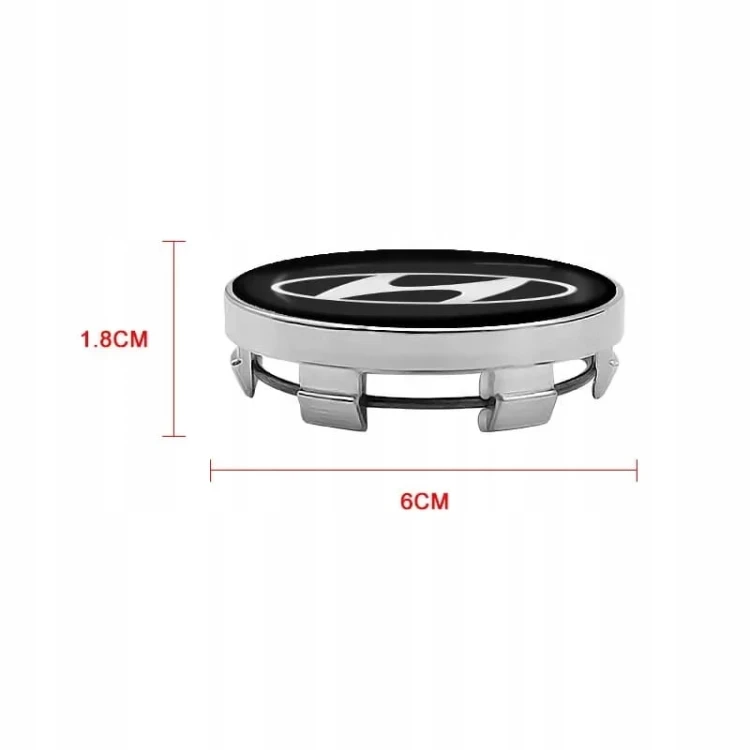 HYUNDAI DEKIELKI KAPSLE DEKLE ZNACZKI DO ALUFELG 60MM 4szt