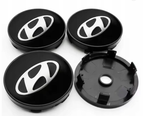 HYUNDAI DEKIELKI KAPSLE ZNACZKI DO ALUFELG DEZENT 60mm/56mm