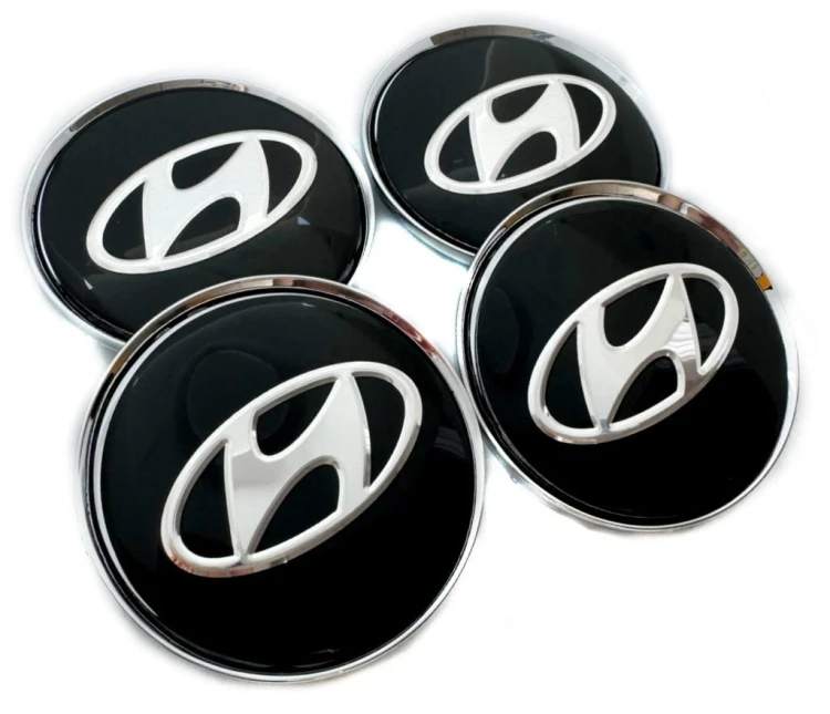 HYUNDAI DEKIELKI KAPSLE DEKLE ZNACZKI ALUFELG OZ M595 63mm/58MM 4szt