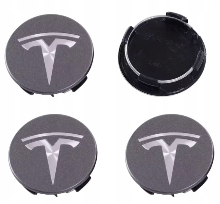 TESLA DEKIELKI KAPSLE ZNACZKI DEKLE DO FELG 57mm/50mm
