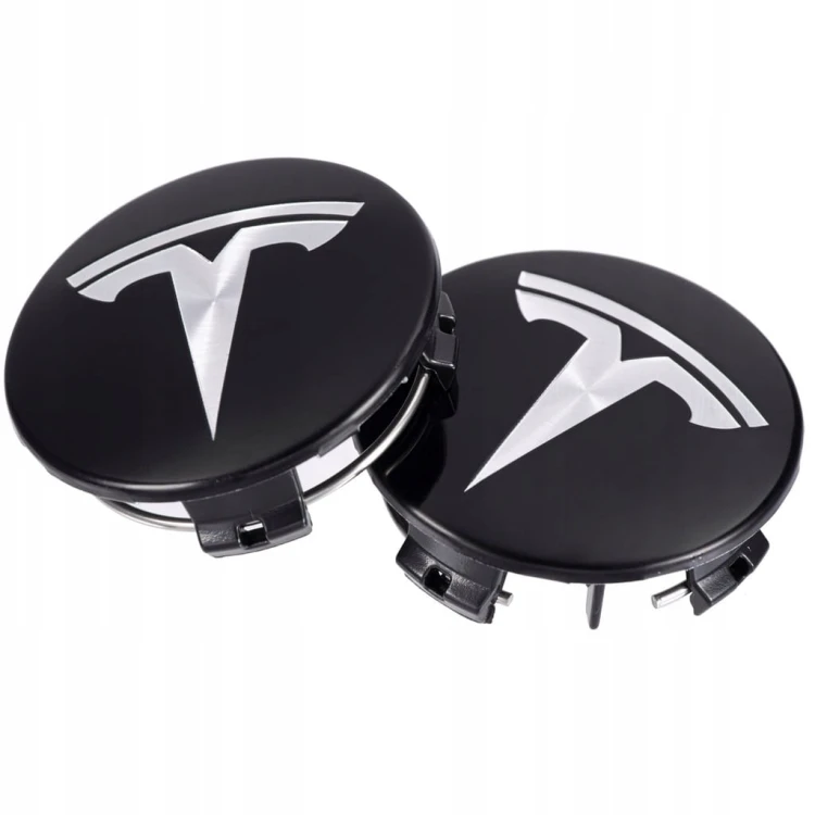 TESLA DEKIELKI KAPSLE ZNACZKI DO ALUFELG 57mm/51mm