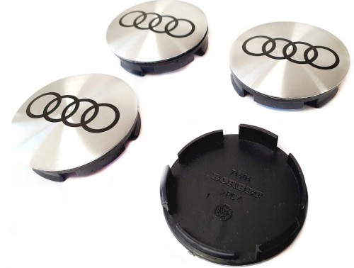 AUDI DEKIELKI DEKLE ZNACZKI LOGO DO ALUFELG BORBET 56mm/52mm KOMPLET