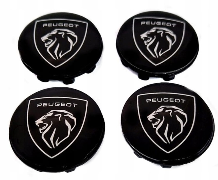 PEUGEOT DEKIELKI ZNACZKI DO ALUFELG BORBET 56/52mm 4szt.