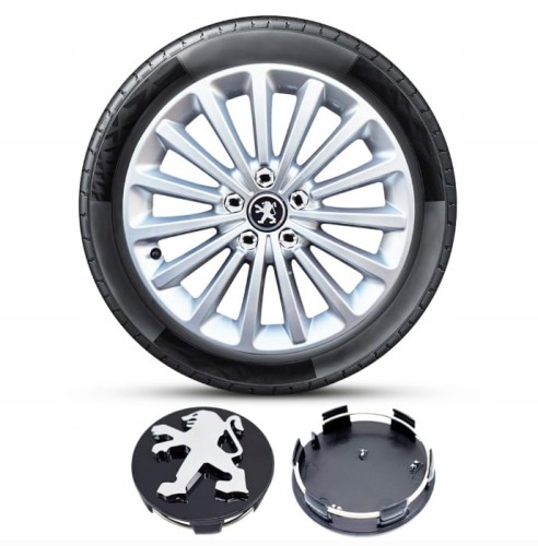 PEUGEOT DEKIELKI KAPSLE ZAŚLEPKI ZNACZKI ALUFELG 60mm/56mm 4szt