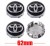 TOYOTA RAV-4 COROLLA CAMRY HILUX DEKIELKI KAPSLE ZNACZKI DO ALUFELG 62mm 4szt.