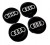 AUDI DEKIELKI DEKLE ZNACZKI LOGO DO ALUFELG BORBET 56mm/52mm KOMPLET