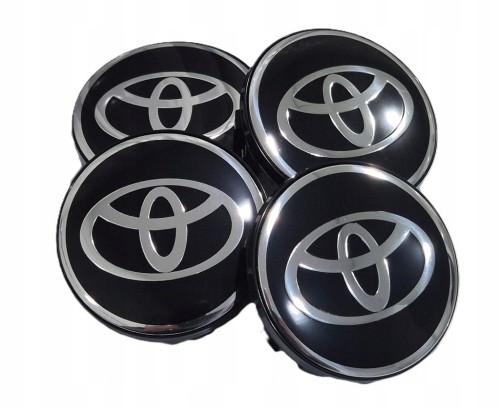 TOYOTA DEKIELKI KAPSLE ZNACZKI DO ALUFELG MAK 59mm/54mm 4szt.