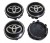 TOYOTA DEKIELKI KAPSLE ZNACZKI DO ALUFELG MAK 59mm/54mm 4szt.